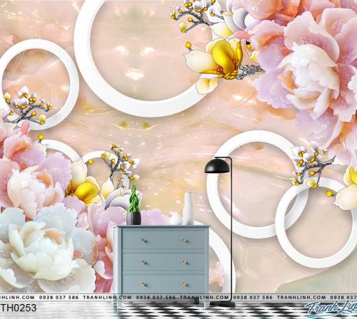 tranh dan tuong hoa dth0253