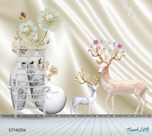 tranh dan tuong hoa dth0254