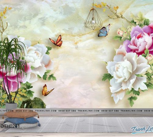 tranh dan tuong hoa dth0261