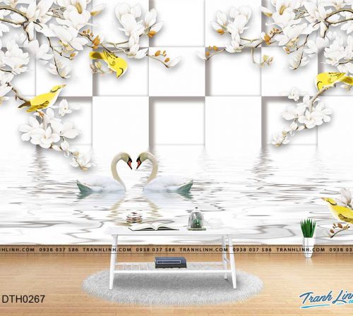 tranh dan tuong hoa dth0267