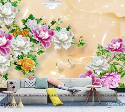 tranh dan tuong hoa dth0269