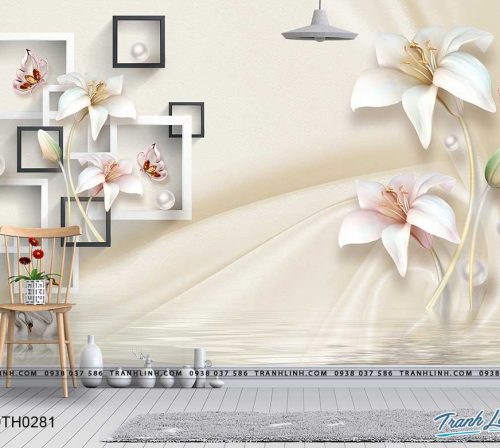 tranh dan tuong hoa dth0281