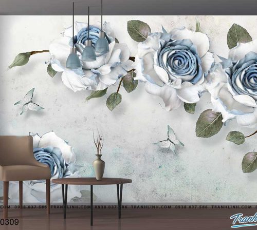 tranh dan tuong hoa dth0309