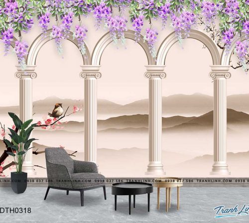 tranh dan tuong hoa dth0318