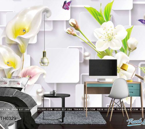 tranh dan tuong hoa dth0329