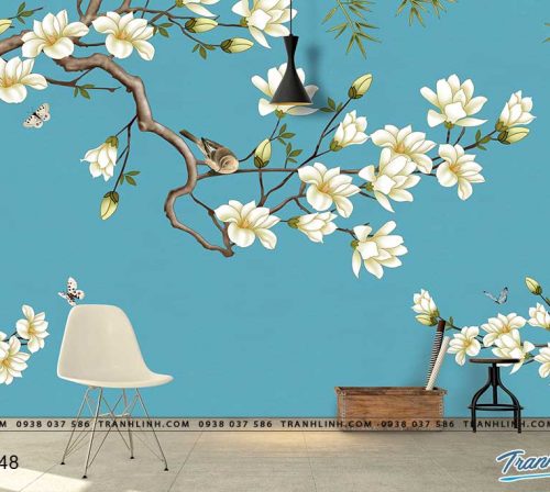 tranh dan tuong hoa dth0348