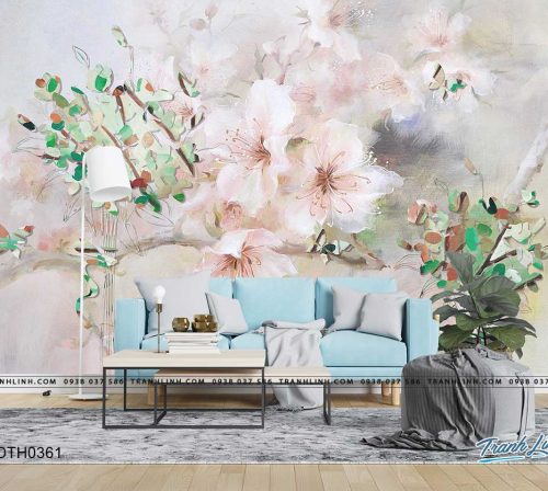tranh dan tuong hoa dth0361