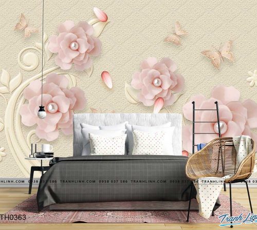 tranh dan tuong hoa dth0363