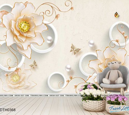 tranh dan tuong hoa dth0368