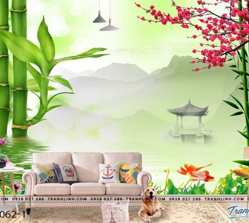 tranh dan tuong phong canh phong thuy pt0062