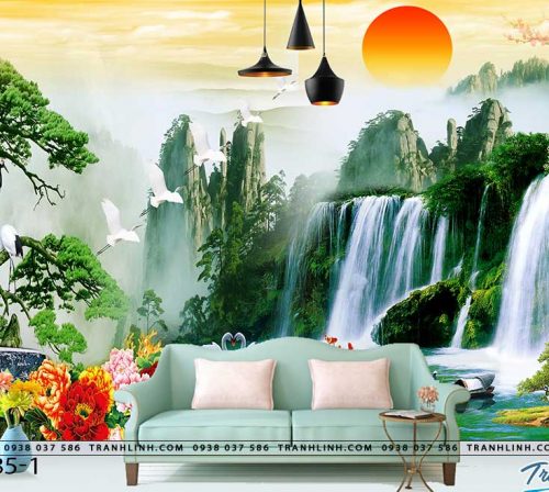 tranh dan tuong phong canh phong thuy pt0085