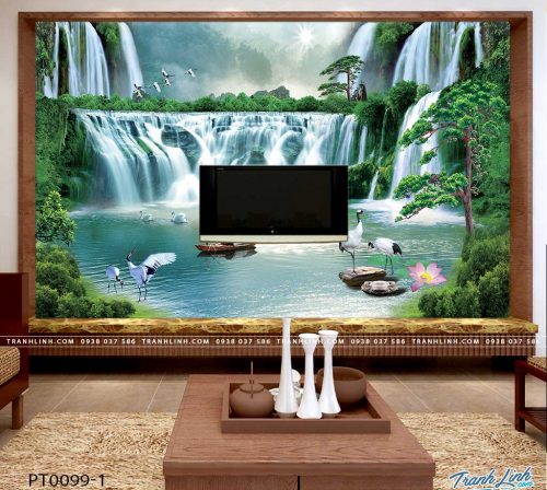 tranh dan tuong phong canh phong thuy pt0099