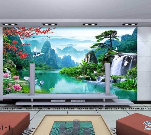 tranh dan tuong phong canh phong thuy pt0141