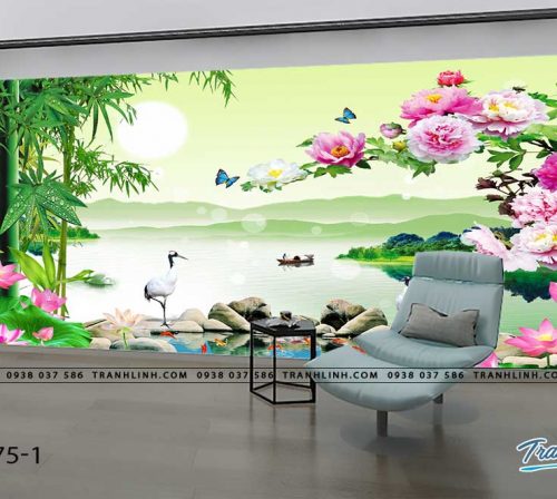 tranh dan tuong phong canh phong thuy pt0175