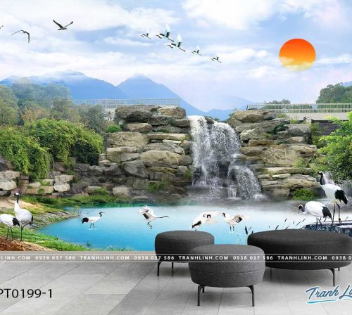 tranh dan tuong phong canh phong thuy pt0199