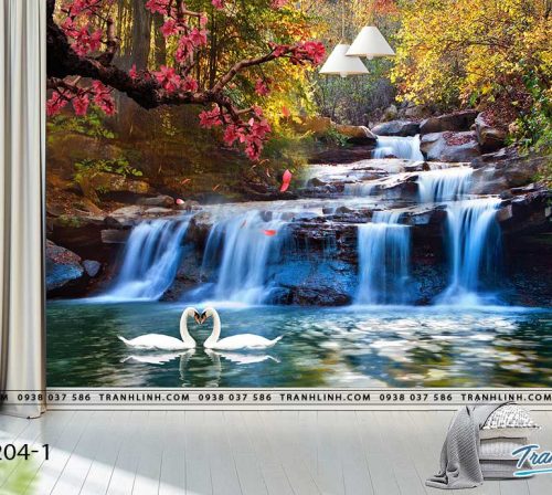 tranh dan tuong phong canh phong thuy pt0204