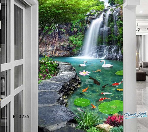 tranh dan tuong phong canh phong thuy pt0235