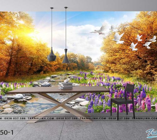 tranh dan tuong phong canh phong thuy pt0250