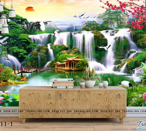 tranh dan tuong phong canh phong thuy pt0311