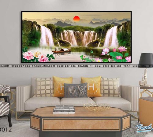 tranh in canvas phong canh phong thuy pt0012