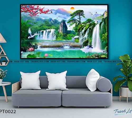 tranh in canvas phong canh phong thuy pt0022