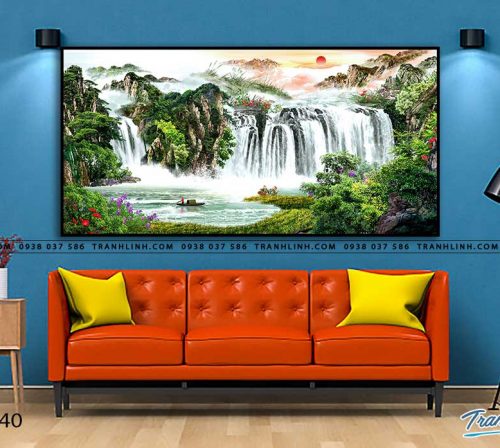 tranh in canvas phong canh phong thuy pt0040