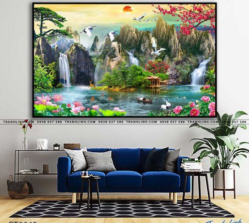 tranh in canvas phong canh phong thuy pt0045