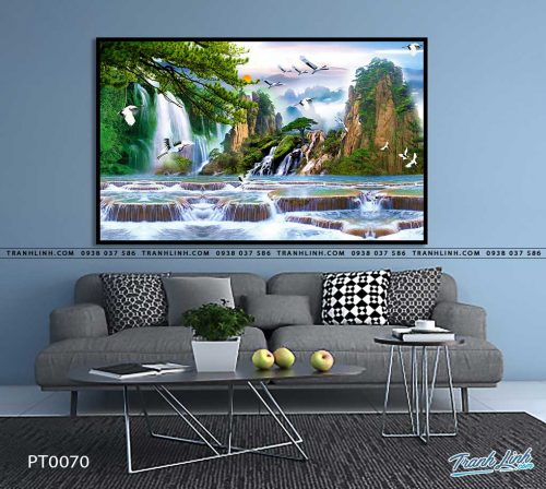 tranh in canvas phong canh phong thuy pt0070