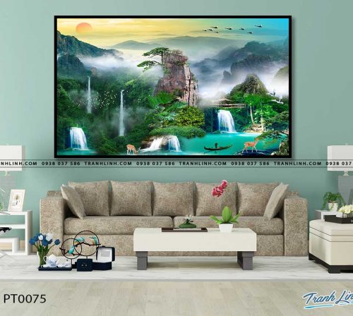 tranh in canvas phong canh phong thuy pt0075