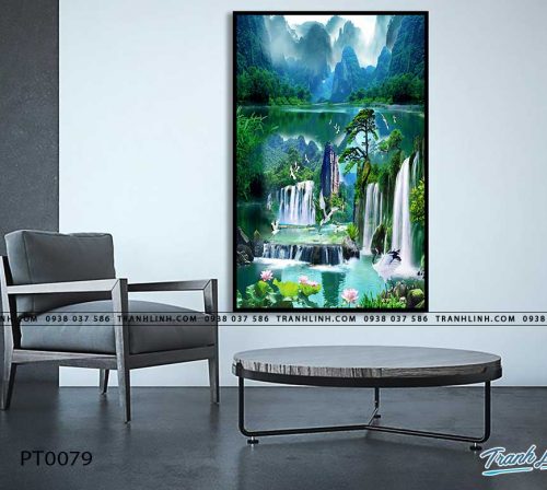 tranh in canvas phong canh phong thuy pt0079