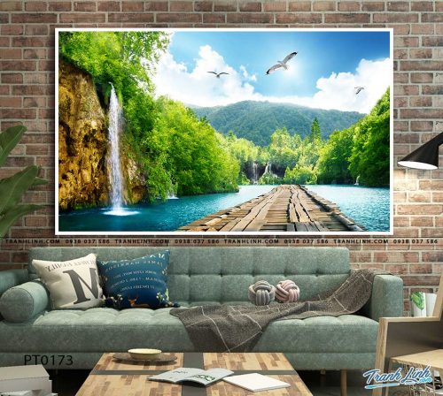 tranh in canvas phong canh phong thuy pt0173
