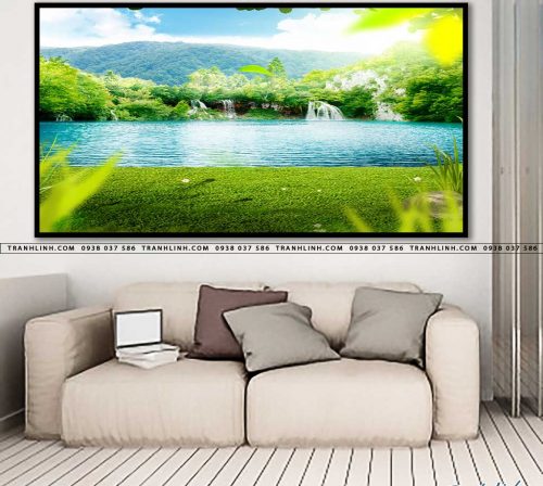 tranh in canvas phong canh phong thuy pt0183