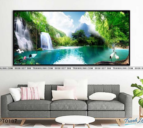 tranh in canvas phong canh phong thuy pt0187