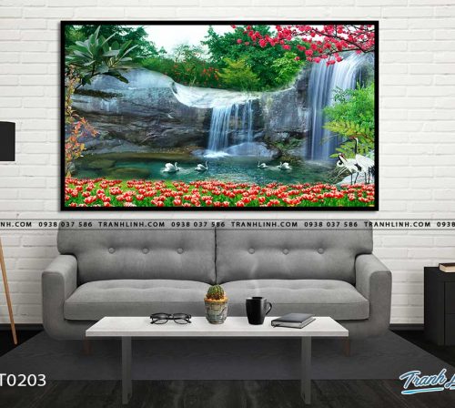 tranh in canvas phong canh phong thuy pt0203