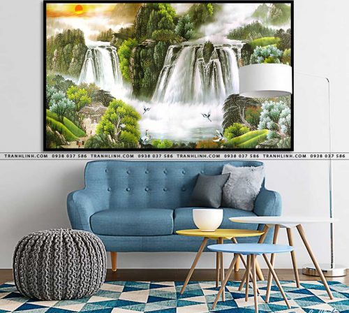 tranh in canvas phong canh phong thuy pt0230
