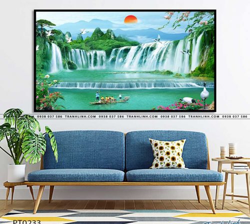 tranh in canvas phong canh phong thuy pt0233