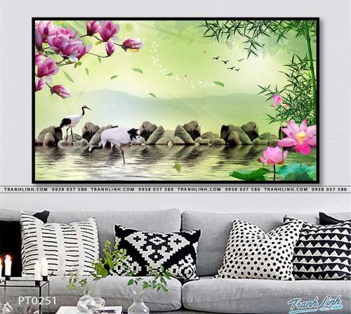 tranh in canvas phong canh phong thuy pt0251