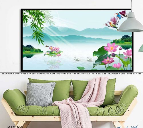 tranh in canvas phong canh phong thuy pt0265