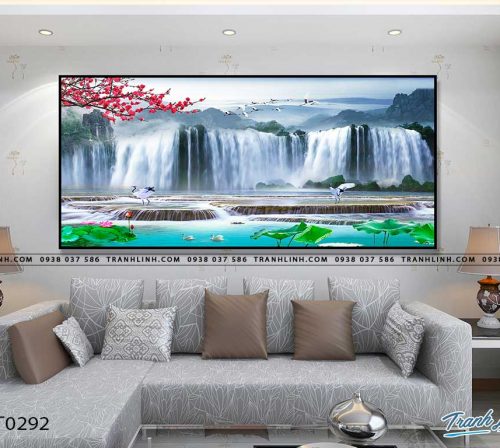 tranh in canvas phong canh phong thuy pt0292