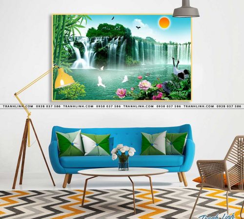 tranh in canvas phong canh phong thuy pt0305