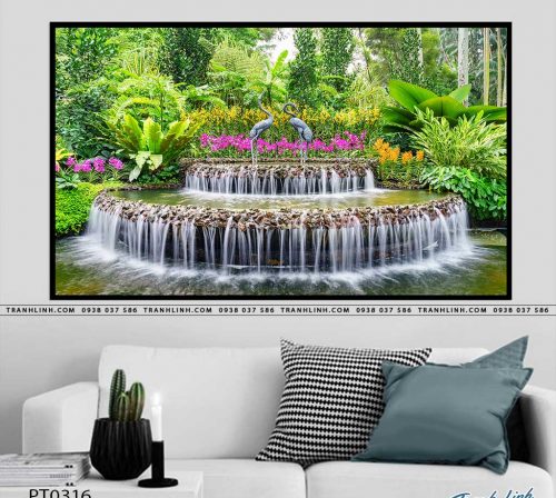tranh in canvas phong canh phong thuy pt0316