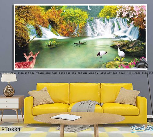 tranh in canvas phong canh phong thuy pt0334
