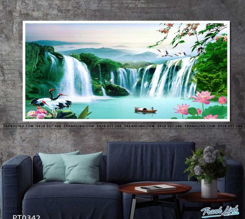 tranh in canvas phong canh phong thuy pt0342