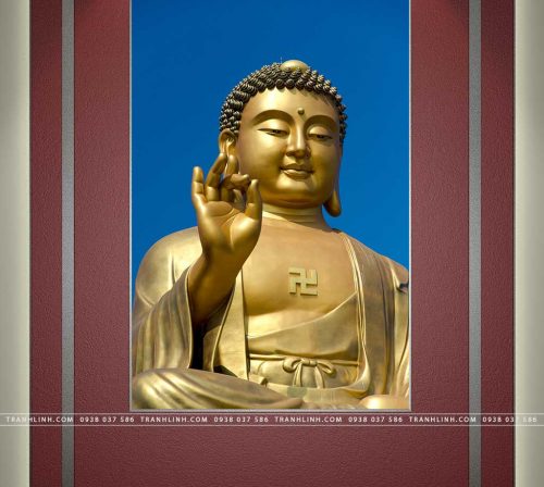 tranh canvas duc phat a di da 60