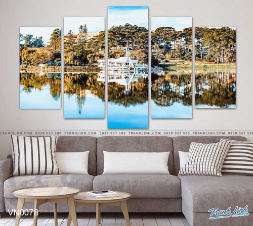 tranh canvas phong canh que huong da lat 1