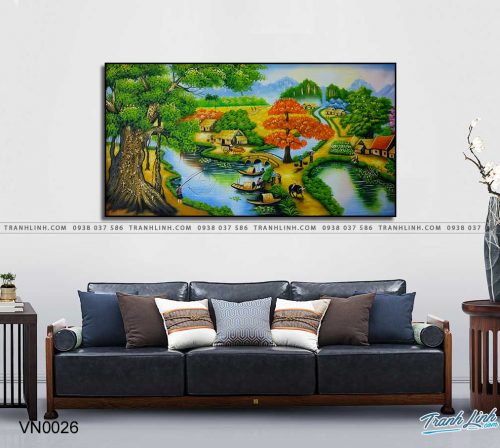 tranh canvas phong canh que huong dong que 10