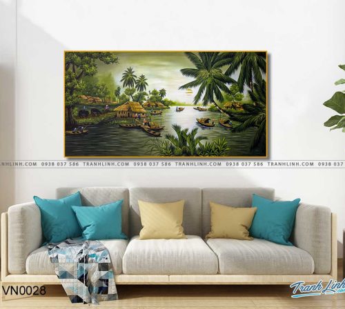 tranh canvas phong canh que huong dong que 12