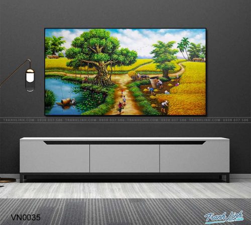tranh canvas phong canh que huong dong que 13