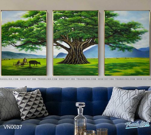 tranh canvas phong canh que huong dong que 14