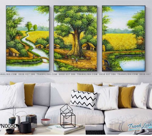 tranh canvas phong canh que huong dong que 26